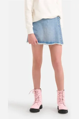 SHOEBY Skort medium blue denim Rok Blauw Meisjes Katoen Effen