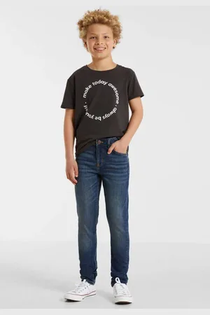 Anytime Skinny jeans Jongens Denim Effen