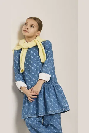 NAME IT KIDS spijkerjurk Blauw All over print