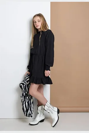 NoBell Jurk May Meisjes Polyester Ronde hals Effen