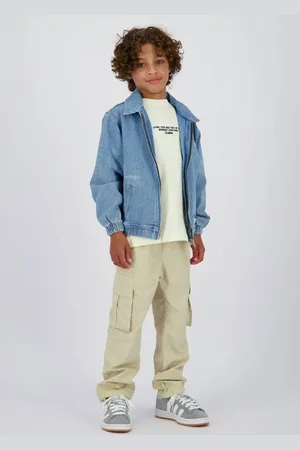 Vingino Straight cargo broek Jongens Katoen Effen