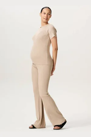 Noppies Maternity flared high waist zwangerschaps legging Broek Dames Katoen