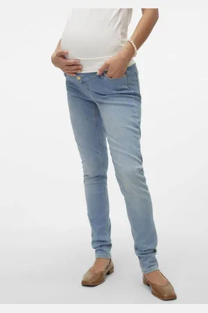 Mama;licious Zwangerschaps skinny jeans MLOLIVIA Blauw