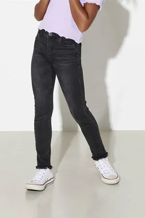 ONLY KIDS skinny jeans KONBLUSH Zwart Meisjes Stretchdenim