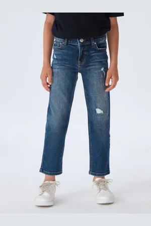 LTB Straight fit jeans RENNY B Blauw Jongens Denim Effen