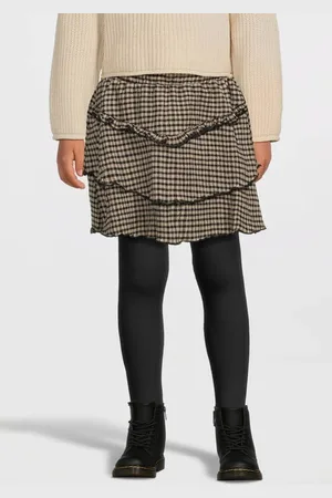 Quapi Strokenrok beige Meisjes Polyester Ruit