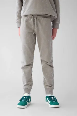SHOEBY Regular casual broek Bruin Jongens Katoen Effen