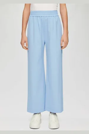 QS by s.Oliver Wide leg casual broek Meisjes Stretchkatoen Effen