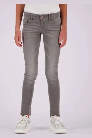 Vingino Skinny jeans Amia Grijs Meisjes Katoen Effen
