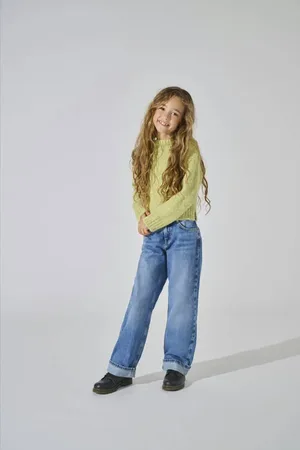ONLY KIDS GIRL gebreide trui Meisjes Acryl Ronde hals Effen