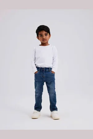 NAME IT MINI slim fit jeans NMMSILAS Blauw Jongens Jog denim