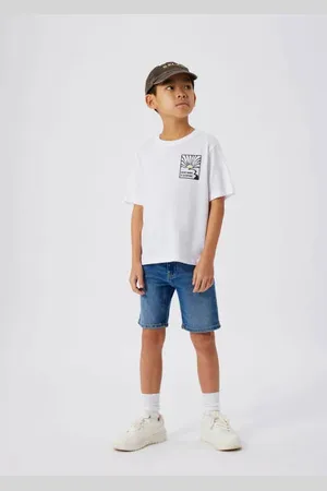 NAME IT KIDS regular fit denim short NKMRYAN Korte broek Blauw