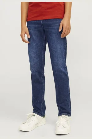 JACK & JONES JUNIOR regular fit jeans JJICLARK JJORIGINAL Blauw Jongens Stretchdenim