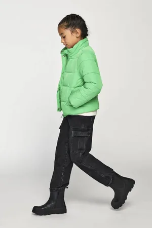 ONLY KIDS GIRL wide leg jeans KOGHARMONY Zwart Meisjes Denim