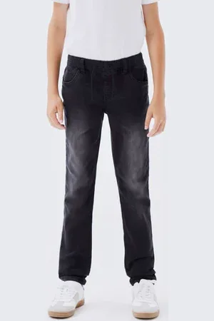 NAME IT KIDS slim fit jeans NKMROBIN Jongens Stretchdenim Effen