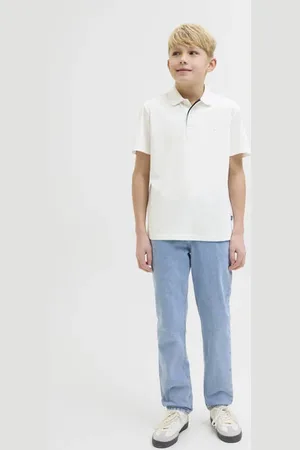 JACK & JONES JUNIOR polo Jongens Katoen Polokraag Effen