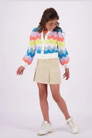Vingino Rok Qarien Beige Meisjes Katoen Effen