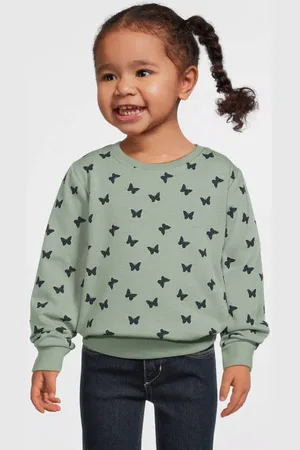 NAME IT MINI sweater NMFDAVINA met hartjes Effen