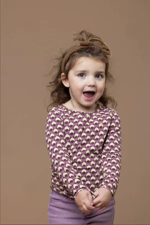 Looxs Little longsleeve met all over print Multi Meisjes Stretchkatoen Ronde hals