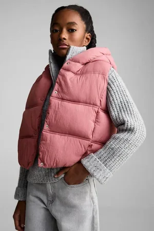 MANGO Bodywarmer Meisjes Polyester Capuchon Effen