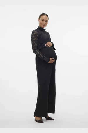 Mama;licious Zwangerschapstop MLBARBARA Dames Nylon Opstaande kraag