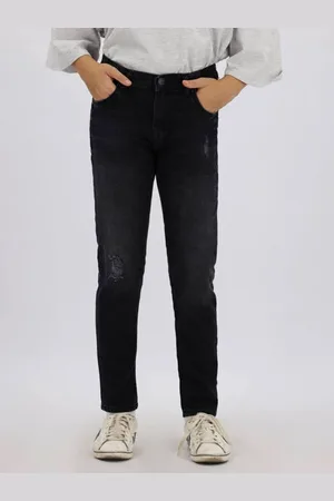 LTB Mom jeans Eliana H G Zwart Meisjes Denim Effen