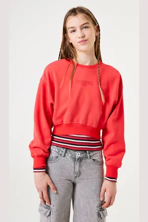 Garcia Sweater met tekst Meisjes Katoen Ronde hals Tekst