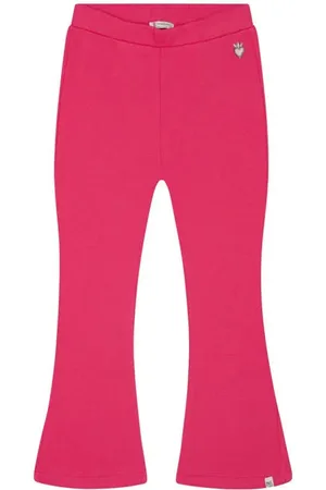 Noppies Kids flared broek koraalrood Meisjes Katoen Effen