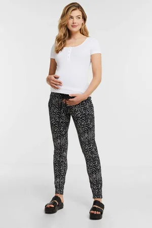 Noppies Maternity gebloemde regular fit broek Dames Viscose