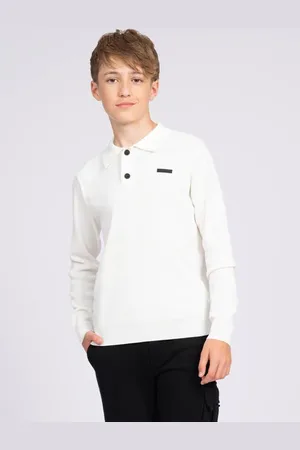 Nik & Nik Longsleeve Jongens Viscose Klassieke kraag Effen