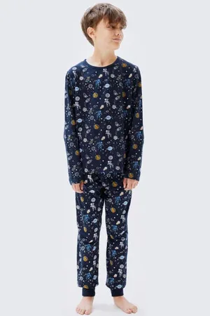 NAME IT KIDS pyjama NKMNIGHTSET Jongens Katoen Ronde hals All over print