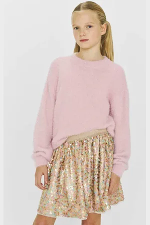 CoolCat Pailletten rok Sassy Meisjes Polyester Effen