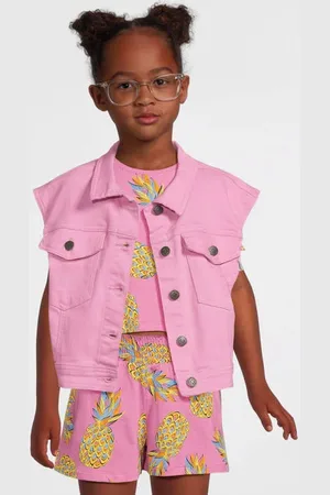 Orange stars Top + short Pieke met all over print Shirt + broek Meisjes Katoen Ronde hals