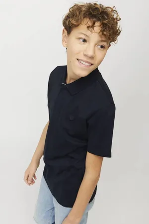 JACK & JONES JUNIOR polo Jongens Katoen Polokraag Effen