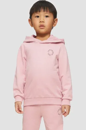 QS by s.Oliver Hoodie roze Trui Jongens Katoen Capuchon Effen