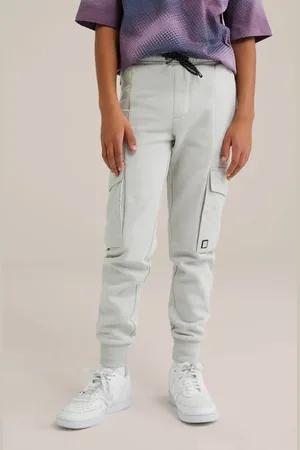 Salty Dog Sweatpants grijs Broek Jongens Katoen Effen