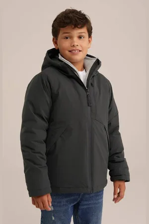 WE Fashion Winterjas Jongens Polyester Capuchon Effen