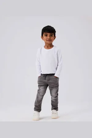 NAME IT MINI slim fit jeans NMMRYAN Grijs Jongens Jog denim