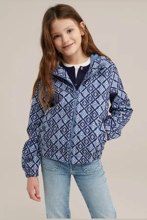 WE Fashion Softshell jas blauw All over print