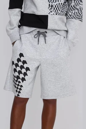 CoolCat Joggingshort Stephan met Print Grijs Korte broek Jongens Katoen