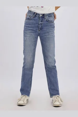 LTB High waist straight fit jeans Oliva G Blauw Meisjes Denim