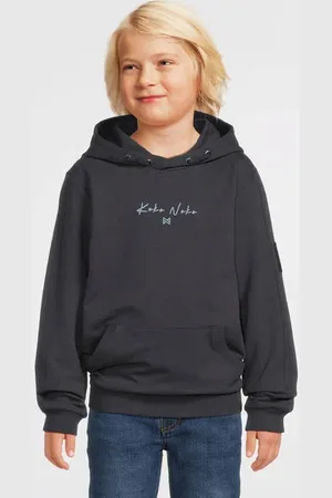 Koko Gebreide hoodie met logo Sweater Jongens Katoen Capuchon