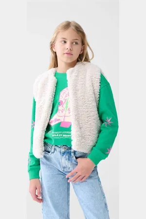 SHOEBY Gilet Meisjes Teddy Ronde hals Effen
