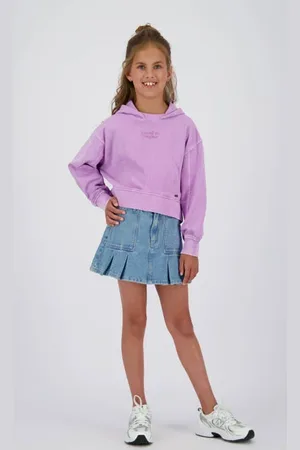 Vingino Spijkerrok medium blue denim Blauw Effen