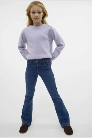 VERO MODA Flared jeans VMRIVER Blauw Meisjes Stretchdenim