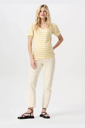 Noppies Maternity skinny broek Azua Dames Katoen Effen
