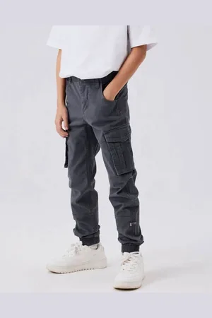 NAME IT KIDS regular fit cargobroek NKMRYAN Jongens Stretchkatoen
