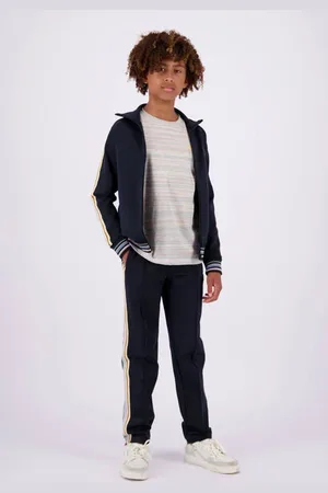 Vingino Regular fit joggingbroek Sowin met zijstreep Jongens Polyester