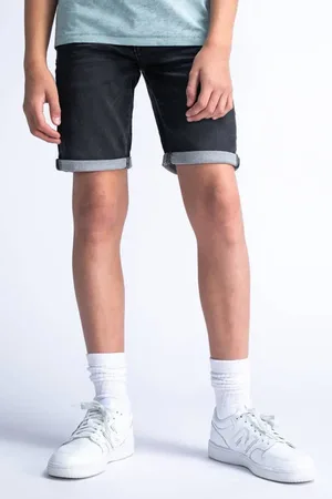 Petrol Industries Denim short Korte broek Zwart Jongens Stretchdenim