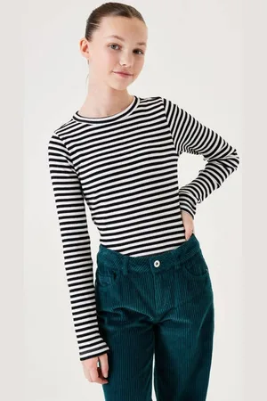 Garcia Gestreepte longsleeve Meisjes Katoen Ronde hals Streep